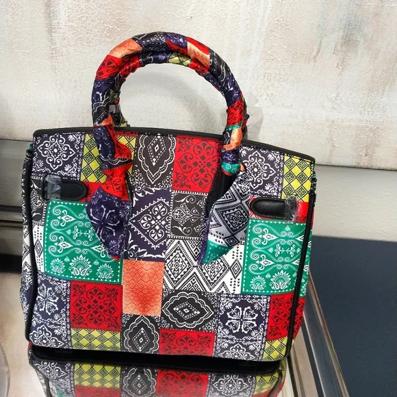 Multi Color  Bandana Purse - Picture 3 of 4